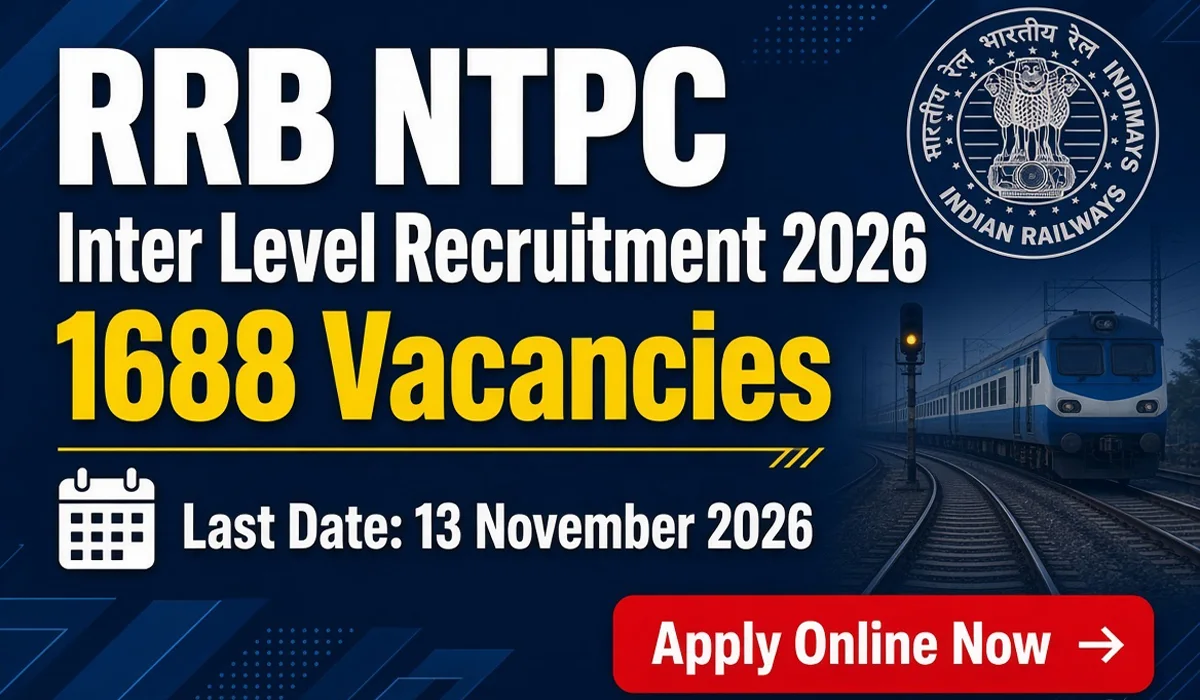 RRB NTPC Inter Level Recruitment 2026 - Apply Online